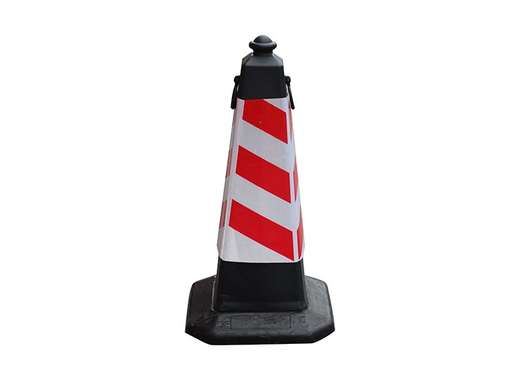 75cm Road Work Safety Barrier Cone with Chain Loop